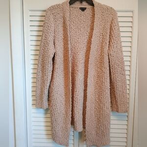 💐Like New-New Directions Khakis Boucle Open-Front Cardigan Sweater (L)💐